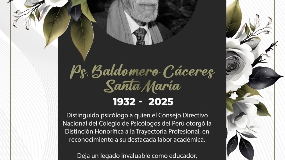 Baldomero Caceres Santa Maria 1932-2025