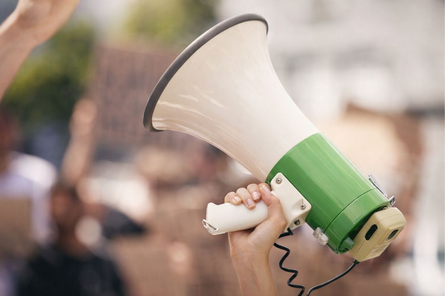 Encode - Megaphone speaker crowd